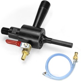 DaduoRi 5/8"-11 to 1/2" Hex Shank Water Injection Core Adapter Kit with Quick Connect Hose - Converts Diamond Core Drill Bit Hole Saw to Standard Drill for Wet Drilling in Concrete, Brick, Masonry