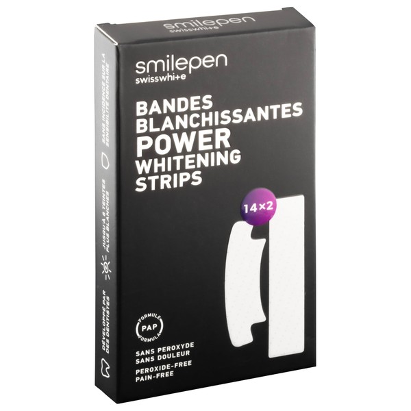 Smilepen PAP Power Whitening Strips - Painless & Non-Irritating Take-Home