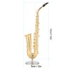 Saxophone Ornaments Miniature Decoration Mini Musical Instrument Model Gift Craft