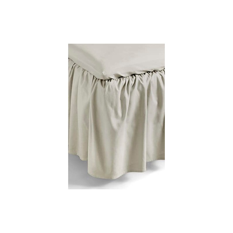 Jotex Zack Valance Bed Skirt, 100% High-Quality Organic Cotton, Height