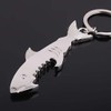2pcs Shark Shape Bottle Opener, Multi-Function Key Chain, Fish Bottle