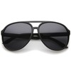 zeroUV - Retro Large Plastic Aviator Sunglasses with Polarized Lens