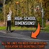 Franklin Sports Basketball Court Stencil - Easy to Use Basketball