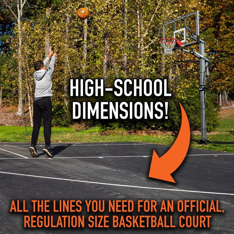 Franklin Sports Basketball Court Stencil - Easy to Use Basketball