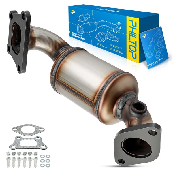 PHILTOP 50549 High Flow Catalytic Converter Kit Compatible with 2014-2018