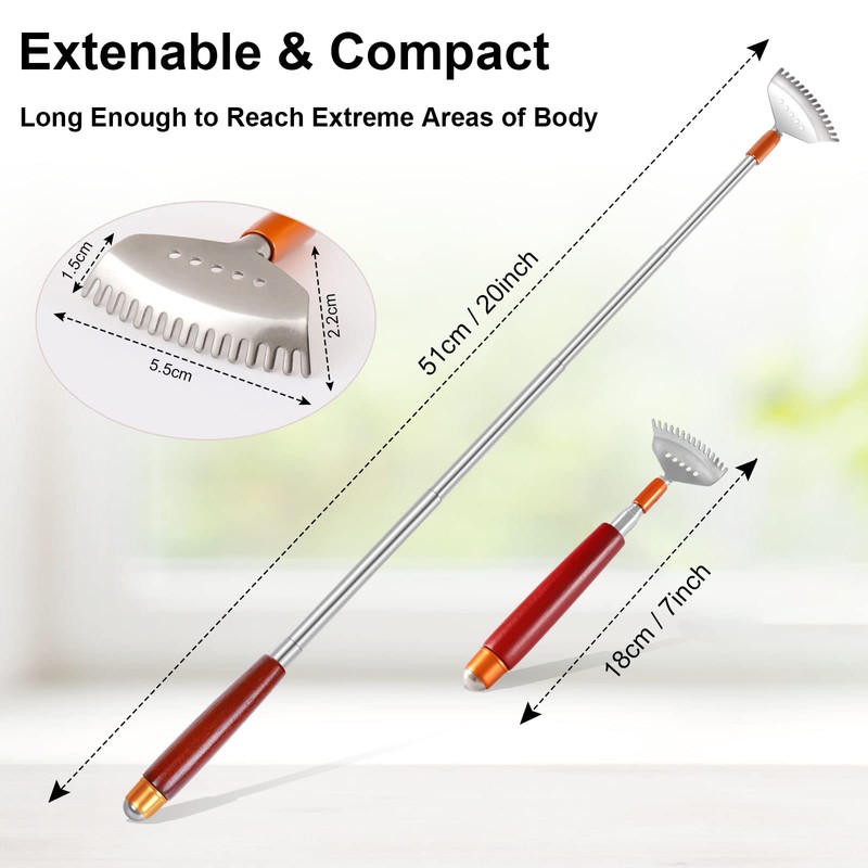 Back Scratcher Extendale, Azymi Backscratchers for Women Men Kids with