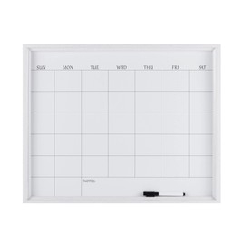 Towle Living Calendar White Board, with Dry Erase Marker for Home Office, Dorm Room, Bedroom, Kitchen, Classroom, White