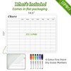 JJPRO Chore Chart Whiteboard Clings to All Smooth Surfaces.Non-Magnetic Dry
