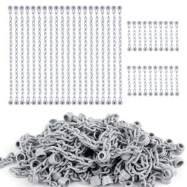 WSRYLTCH Chain Link Accessories Parts and Pieces - 20pcs 21 Link and 20pcs 5-Link Chain Rope Building Block Sets Light Gray