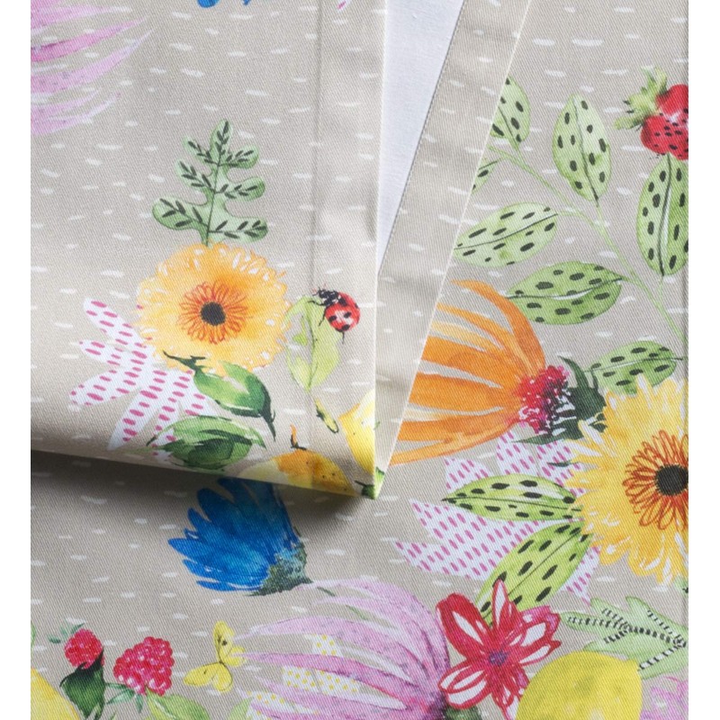 Maison d' Hermine Jardin D'ete-Fog 100% Cotton Table Runner for