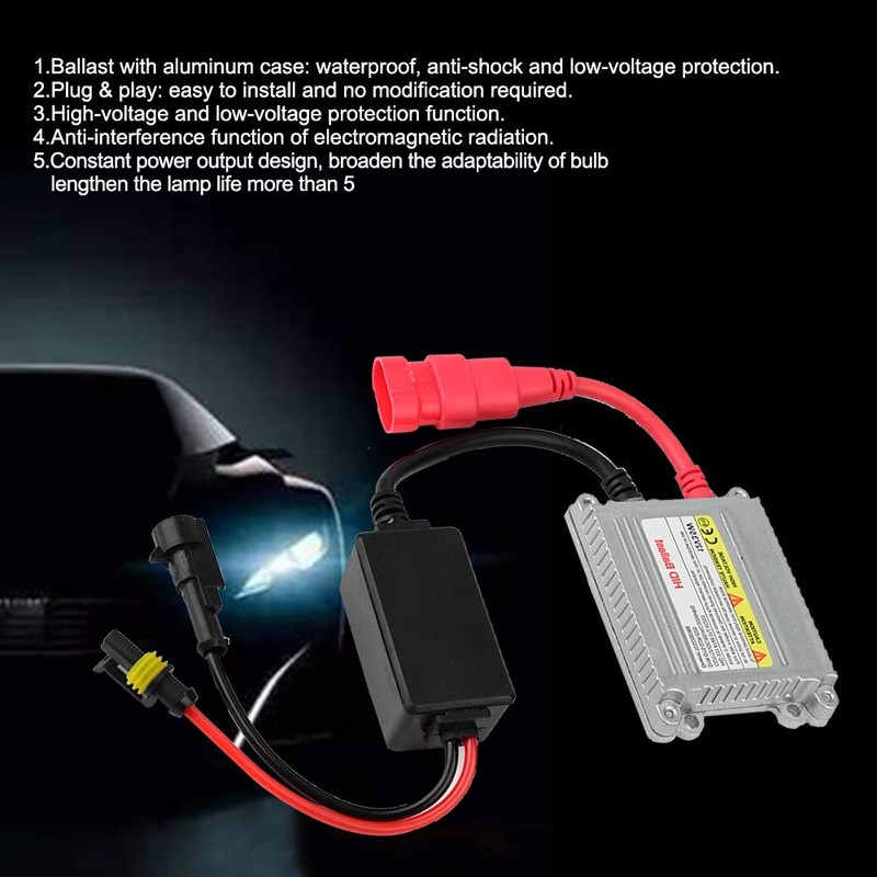 Balastro DC12V 35W Universal Xenón Digital Reemplazo de Repuesto para