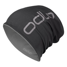 Odlo Unisex Mütze REVERSIBLE, black - odlo steel grey, -