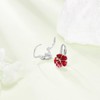 URONE Hibiscus Earrings For Women 925 Sterling Silver Hawaiian Earrings