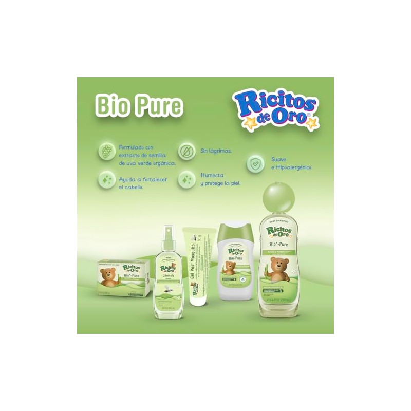 Ricitos de Oro, Crema Bio Pure, con extracto de uva