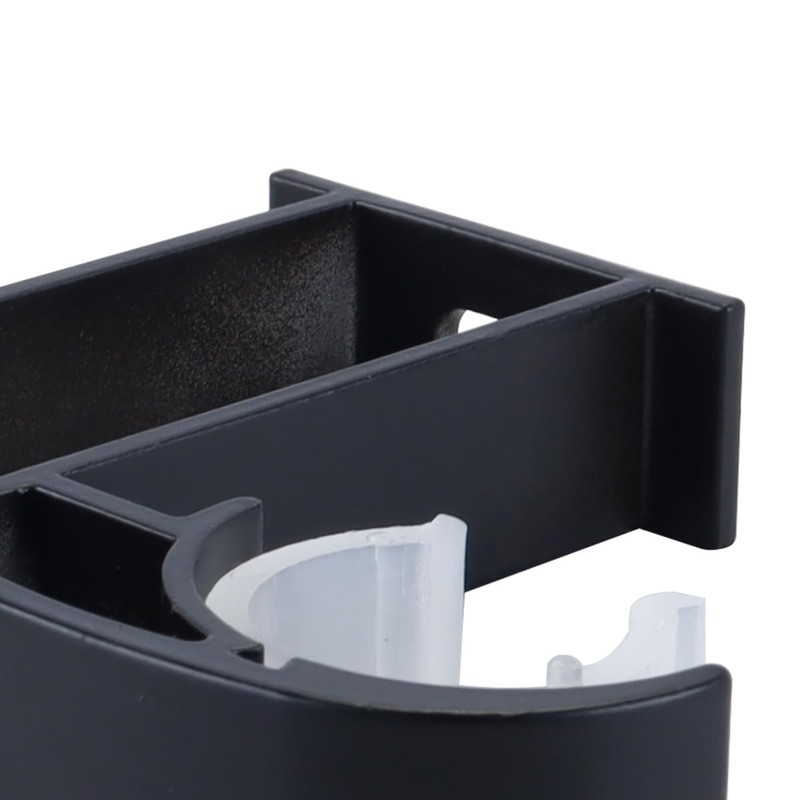 Ausi 4 Pcs Black Curtain Rod Brackets, Double Rod Holder