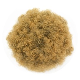 Afro Puff Drawstring Ponytail Extension Short Synthetic Afro Kinky Curly Puff Ponytail for Natural Hair Clip On Kinky Drawstring Curly Ponytail Bun Hairpieces (X-Large,T1B/27#)