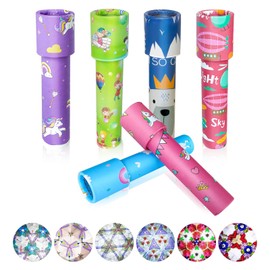 ARTGHJL 6 Pieces Classic Kaleidoscopes, Kaleidoscope Children, Vintage Retro Kaleidoscopes Educational Toy for Children's Birthday, New Year, Christmas, Storage Filler, School, Classroom, Random