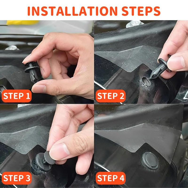 Bangbobi Car Mounting Clips – 105 Pieces Including Expansion Rivets
