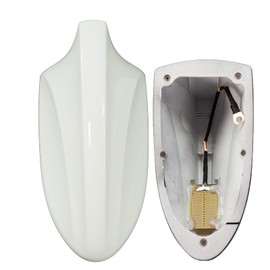Takilma Shark Fin Antenna Radio Signal Shark Fin Antenna Cover Car Roof Aerial White