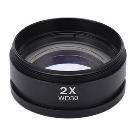 WD30 2X Wide Angle Magnifying Objective Lens Microscope Auxiliary Lens for M48 Interface