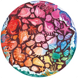 Ravensburger 12000823 Circle of Colours-Seashells Circular 500 Piece Jigsaw Puzzles for Adults and Kids Age 10 Years Up, Multicolour, One Size