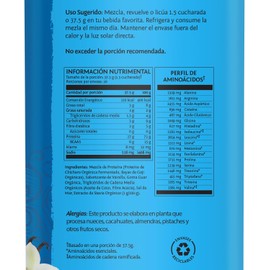 Sunwarrior Warrior Blend Proteína Vegana Orgánica en Polvo Proteina Vegetal con BCAA, Aminoácidos y Proteína de Chícharo y Baya de Goji Sin Gluten, Soja, Lácteos, Sintéticos ni Transgenicos 30 Porciones, Vainilla