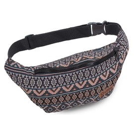 Leon Bum Bag Bum Bag Waist Bag 100% Cotton Fanny Pack Belly Belt Moon Bag Bumbag Boho Hippie Tribal Women Men, Gt_boho_008, Shoulder bag, belt bag, bum bag