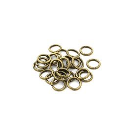 200 Antique Bronze Tone Jump Rings 10mm x 1.5mm - Open 15 Gauge - J181