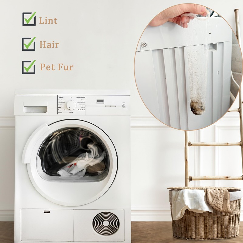 150 Pack Lint Traps for Washing Machine Hose - Washer