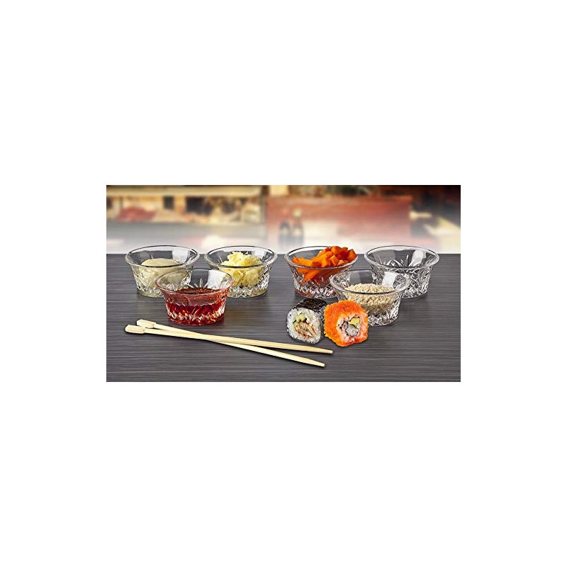 Godinger Bowl Set - Mini Crystal Prep, Dip, Dessert, Bar