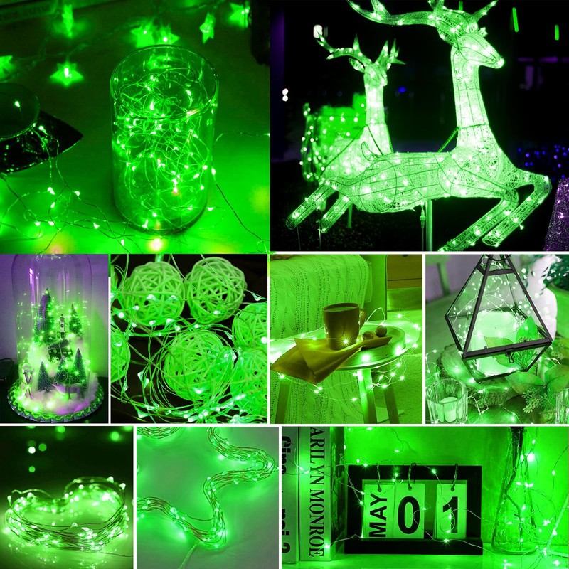 pozzolanas 24 Pack Led Fairy Lights Battery Operated String Lights，7