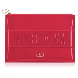 valentino voce viva red Cosmetic Makeup Bag Clutch