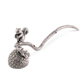 Vagabond House Pewter Squirrel Candle Snuffer 10" Long