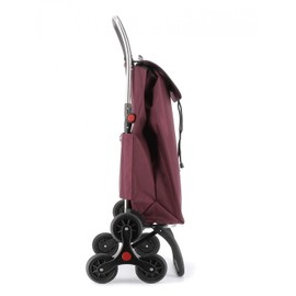 Rolser I-Max MF 6 Wheel Stair Climber Foldable Shopping Trolley - Burdeos