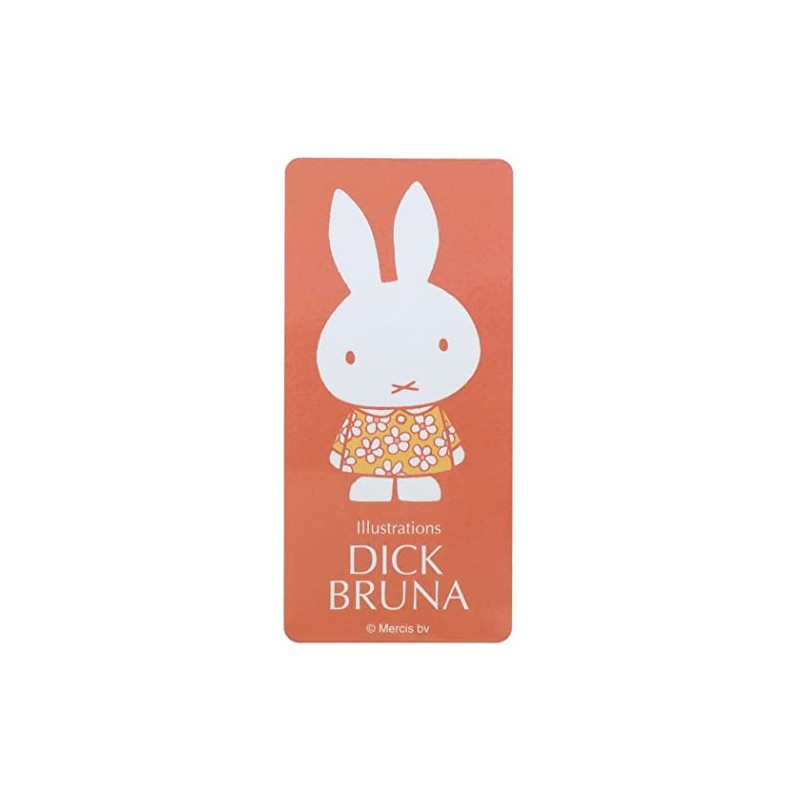 Miffy [Die Cut Sticker] Character Sticker/Pastel Flower Dick Bruna