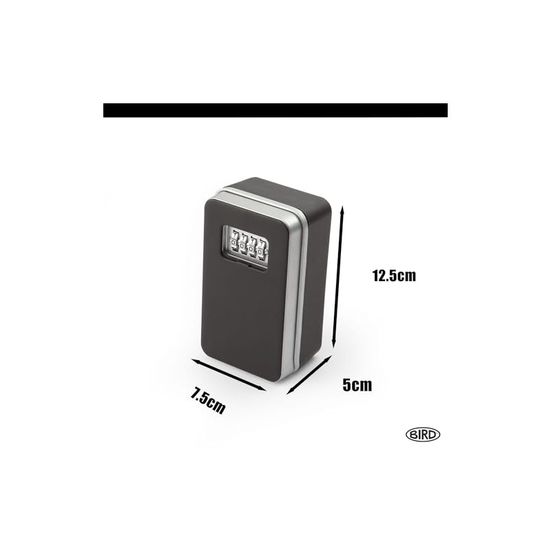 BIRD-Key safe wall mounted with combination lock-Key box for outside,