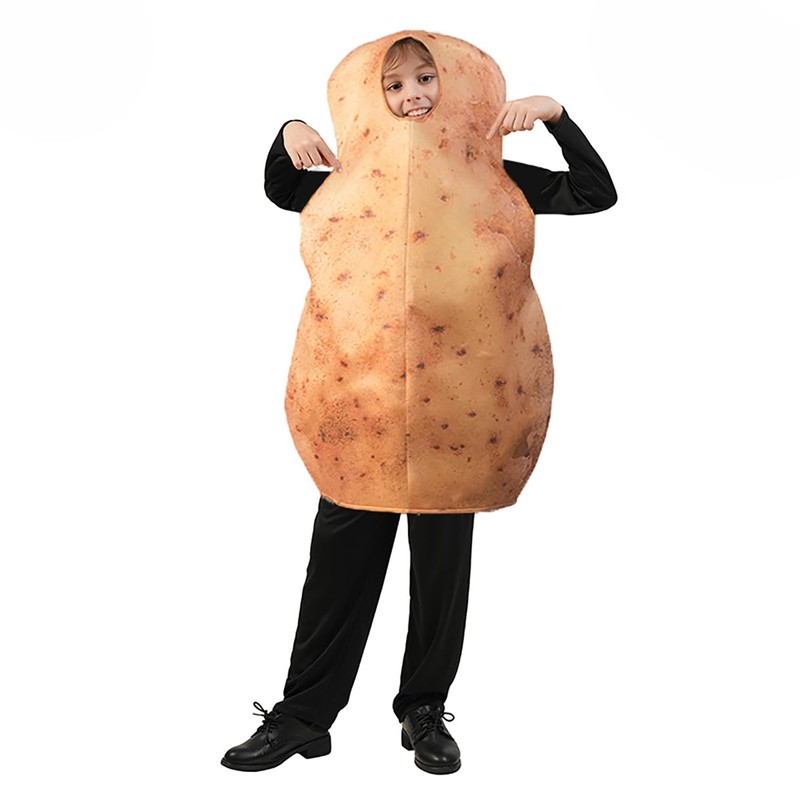 DSPLAY Potato Costume For Kids Cosplay Funny Food Potato Costumes