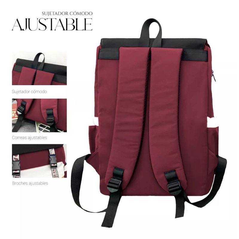 Shendy Vendy Mochila Backpack Impermeble Escolar De Gran Capacidad Color