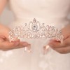 JWICOS Corona de tiara de cristal para mujeres y niñas,