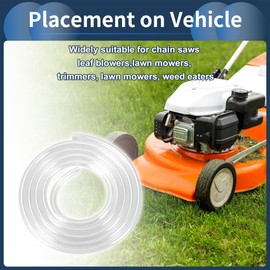 INFINAUTO Petrol Fuel Line 4ft 1/8" ID Fuel Line Hose 1/5" OD Gas Line Pipe Hose for Chainsaw, String Trimmer and Blower Petrol Small Powersports Engines Clear