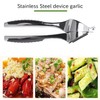MANPANY Multifunktions Edelstahl Knoblauchpresse Knoblauch Ingwer Squeeze Crusher Slicer Werkzeug