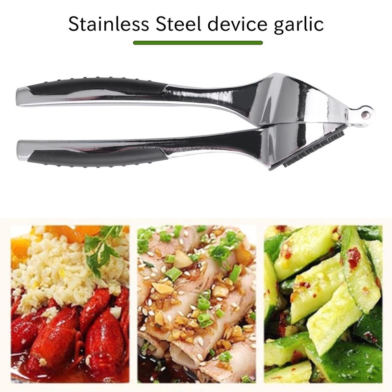 MANPANY Multifunktions Edelstahl Knoblauchpresse Knoblauch Ingwer Squeeze Crusher Slicer Werkzeug