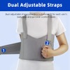 Malloraned Rib Brace for Women,Adjustable Rib Compression Wrap with Cross