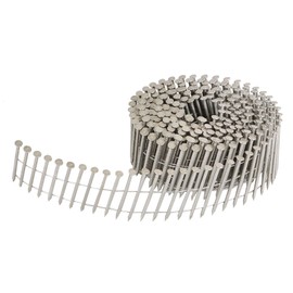 TINVHY 3600 Count 1-3/4 Inch Count Stainless Siding Nails Ring Shank Small Cap Coil Stud
