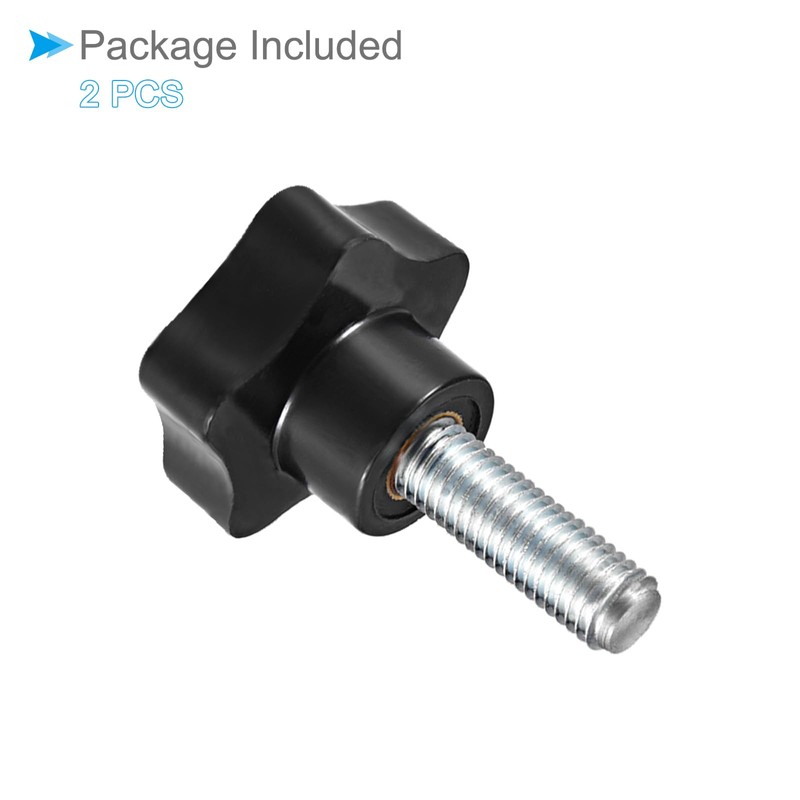 CoCud Star Clamping Knobs M12 x 40 mm Plug Thread