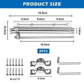 Door Closer, Pack of 2 Door Closer, Garden Gate, Stainless Steel Spring Closer, Lightweight Aluminium Alloy Door Closer, Automatic Rod Door Closer, Adjustable Door Closer, Lightweight Door Closer,