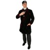 Historical Emporium Men's Deluxe Plush Velvet Embroidered Smoking Cap XL
