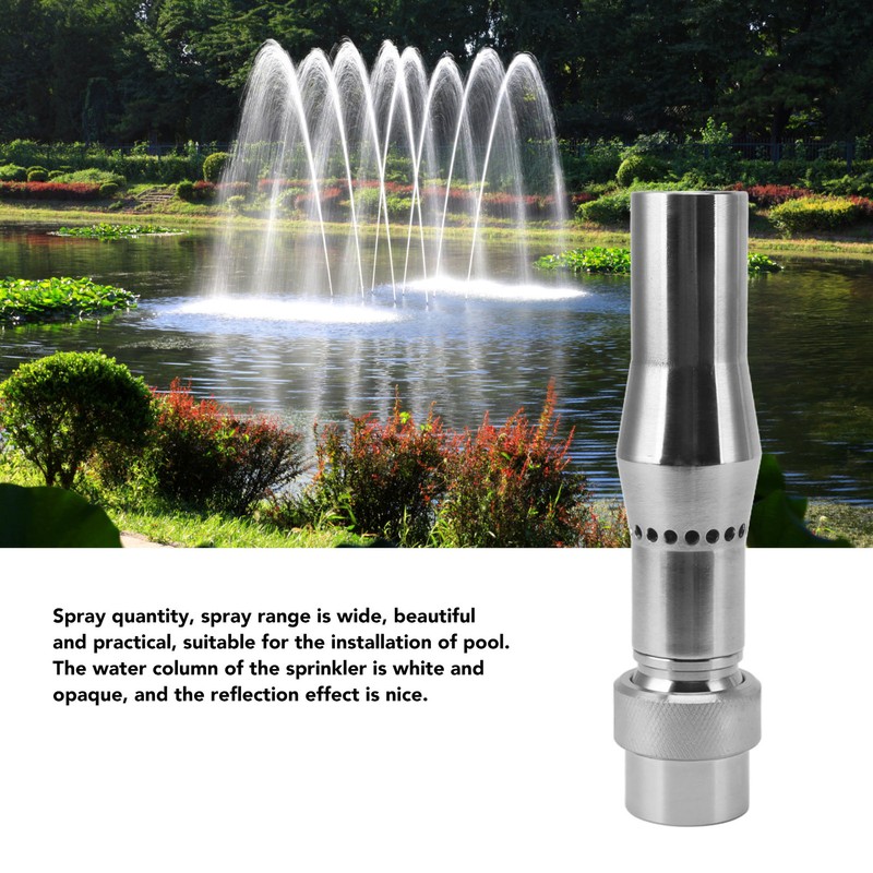 Multi Branch Fountain Nozzle Stainless Steel Spherical Joint Female Thread
