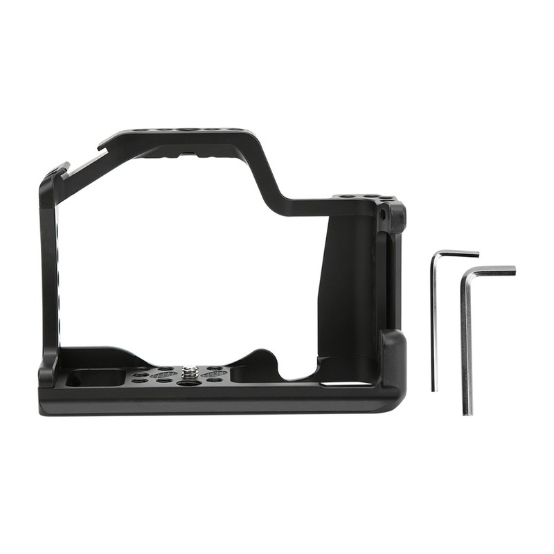 Metal Camera Cage Rig with Grip Handle Cold Shoe Expansion