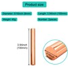 2pcs Pure Copper Round Rod 5/16inch Dia 3.94inch Length Solid